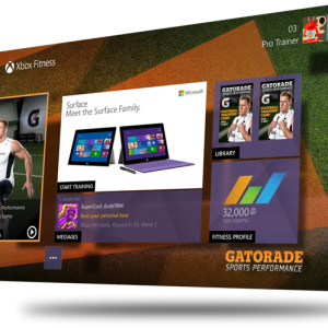 Xbox Fitness Gatorade 3d Composition